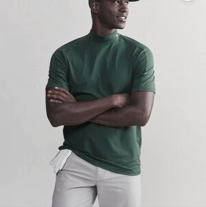 RHONE MOMENTUM TECH GOLF MOCKNECK Shirt Jungle Green Men's XXL